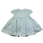 I Delfi Abito Mezzamanica Tinta Unita Fantasia Pois per Neonata 25P5157 BIANCO I DELFI 