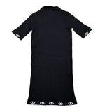 Twinset Abito Mezza Manica Tinta Unita con Zip E Colletto per Bambina 251GJ3401X NERO TWINSET 