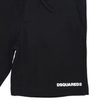 Dsquared2 Bermuda In Tuta tinta unita con Stampa Nero per Bambino DQ2738XXXX NERO DSQUARED2 