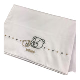 LE BEBE' set 3 pezzi lenzuola tinta unita cn ricami Bianco per Neonato LBB5088 BIANCO LE BEBE' 