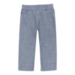 Trussardi Pantalone tinta unita con 5 Tasche Blu per Neonato TIP25035JEN BLU TRUSSARDI 