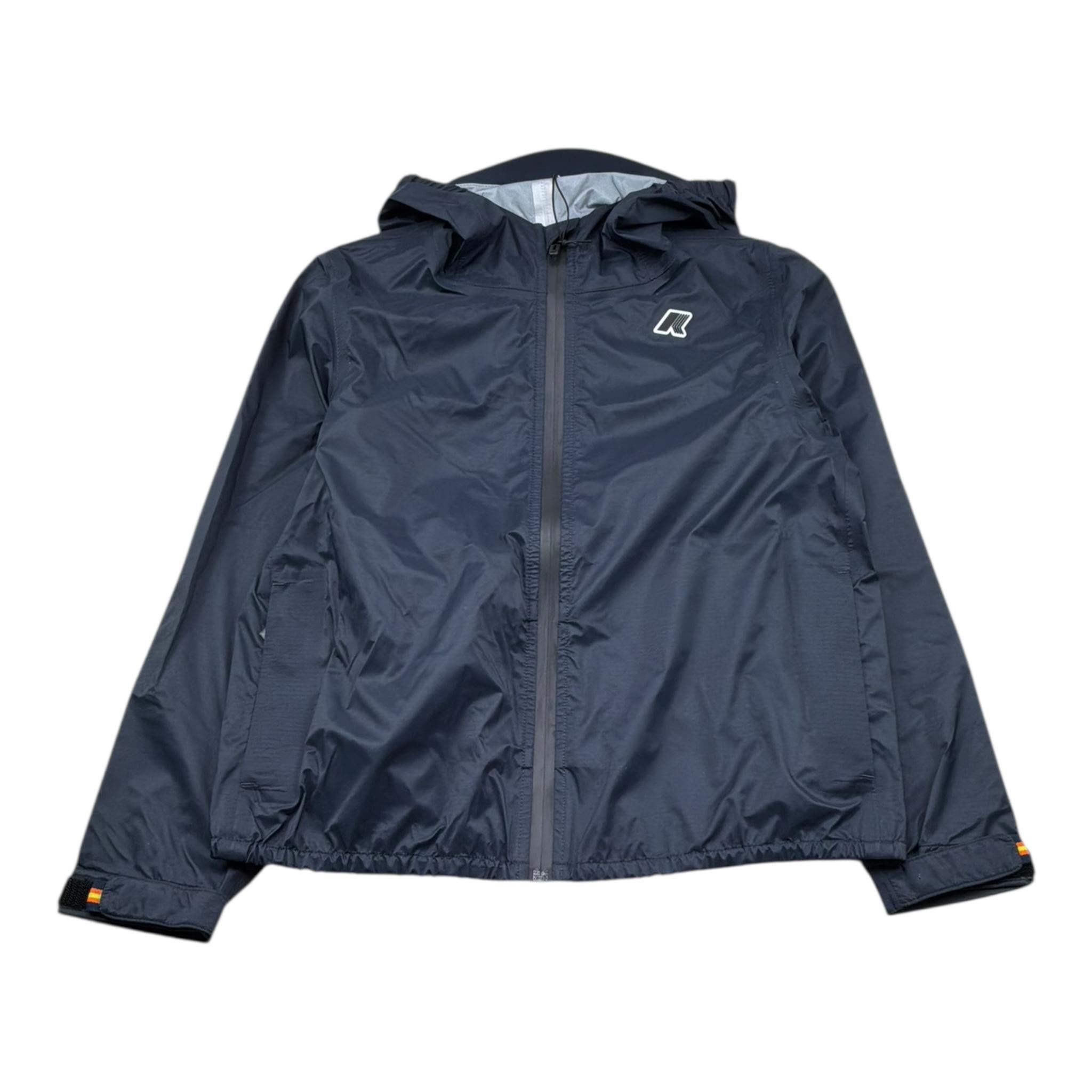 K-Way Giubbino Tinta Unita con Zip E Cappuccio per Bambino K41345W BLU K-WAY 