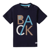 Sarabanda T-Shirt Tinta Unita con Stampa per Neonato 0B138 BLU SARABANDA 