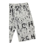 John Richmond Bermuda Tinta Unita Logato per Bambino RBO24168BE BIANCO JOHN RICHMOND 