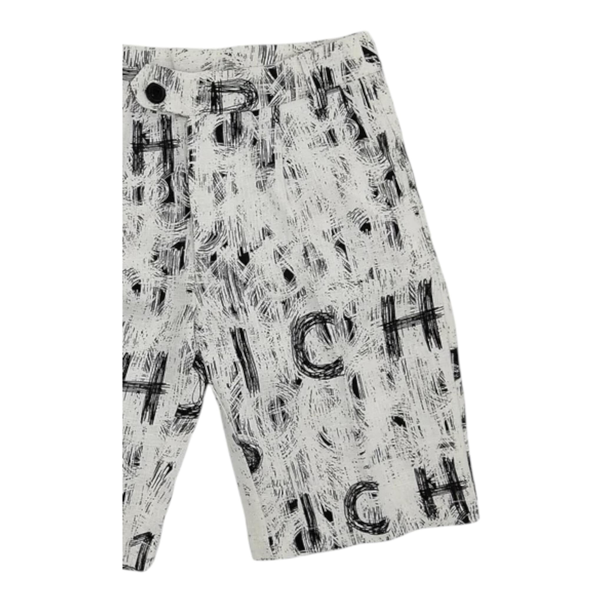 John Richmond Bermuda Tinta Unita Logato per Bambino RBO24168BE BIANCO JOHN RICHMOND 