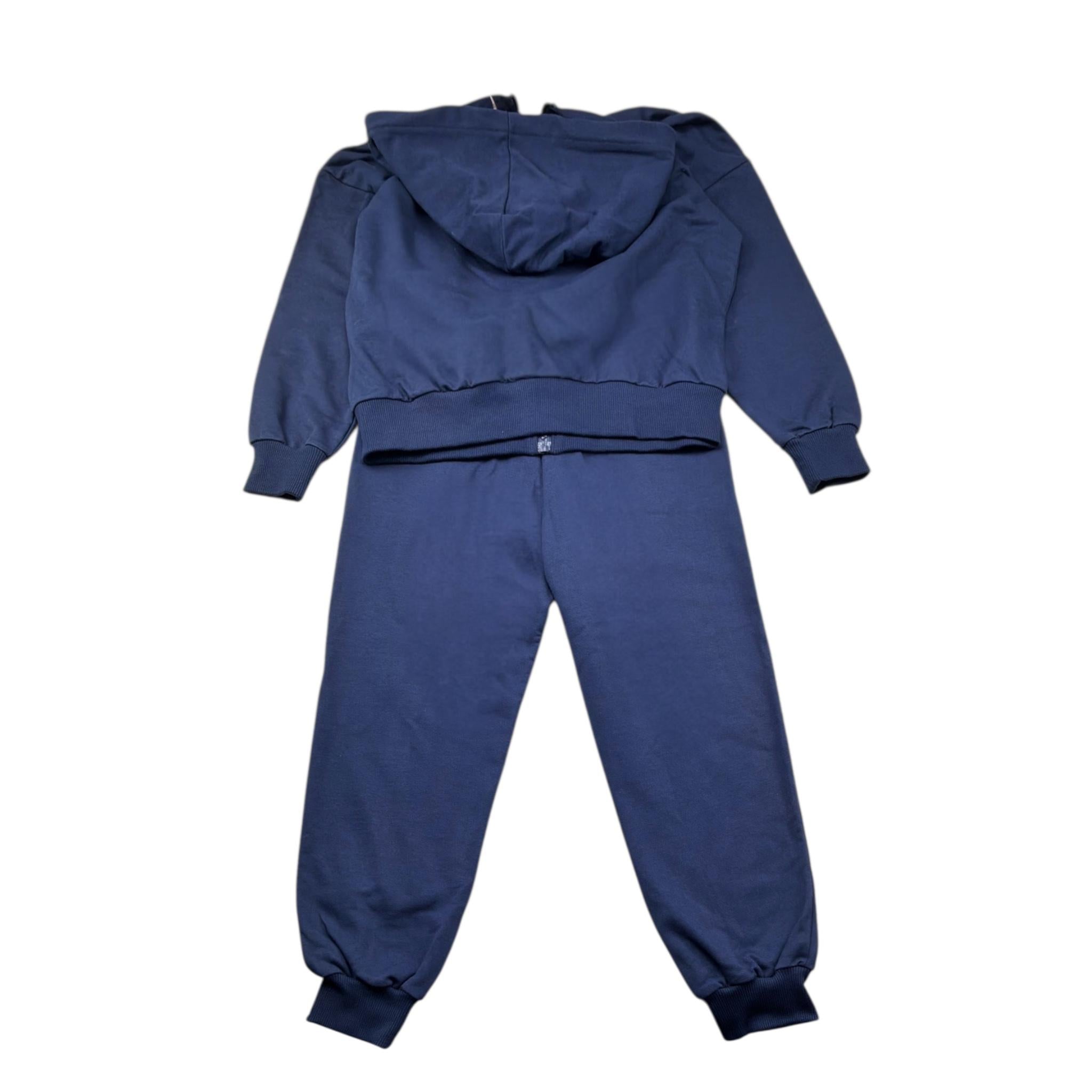 Moschino Completo 2 Pezzi Felpa-Pantalone per Bambino HUK04H BLU MOSCHINO 