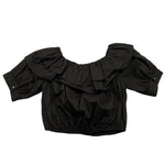 Naida Camicia Mezza Manica Tinta Unita per Bambina NACA152 NERO NAIDA 