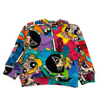 MOUSSE felpa girocollo multicolor con stampa Multicolor per Neonata SUPERSTARS MULTICOLOR MOUSSE 