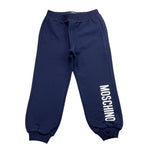 MOSCHINO pantalone tuta tinta unita con stampa logo Blu per Neonato MUP058X BLU MOSCHINO 