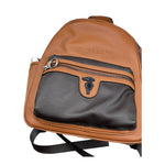 TRUSSARDI zaino bicolore in vera pelle Marrone per Bambino TBA25148ZA MARRONE TRUSSARDI 