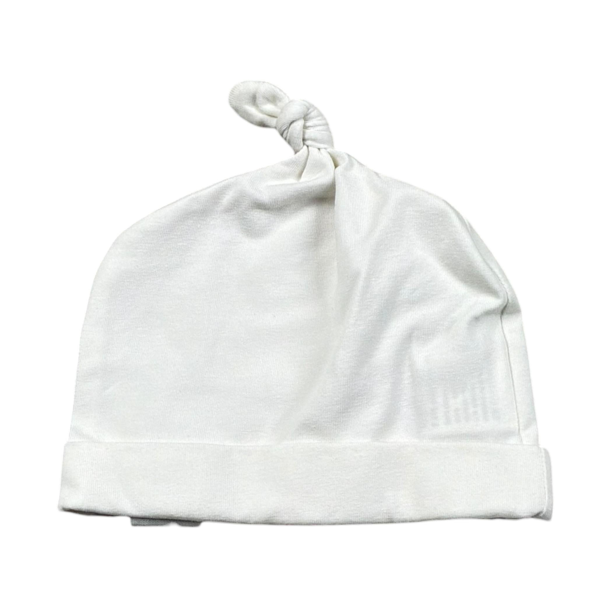 Marlu' Cappello Tinta Unita con Stampa per Neonato EP6173 BIANCO MARLU' 