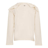 DOU DOU shirt girocollo tinta unita con fiocchi Avorio per Bambina DV8A10X AVORIO DOU DOU 