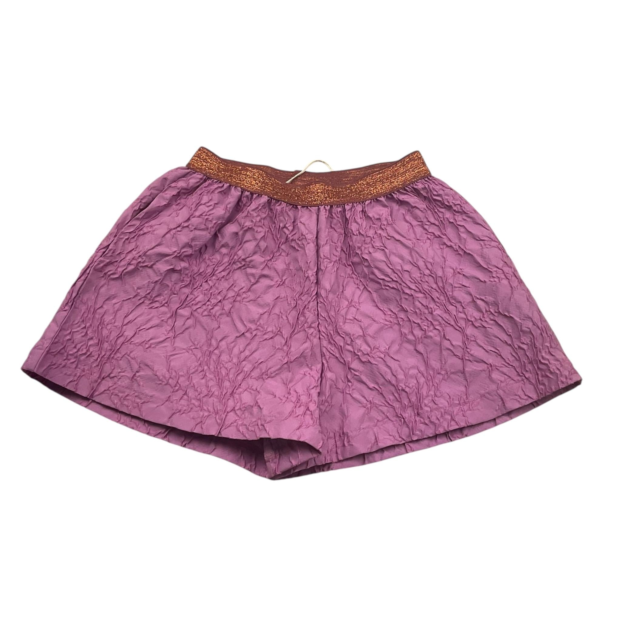 Caffe' D'Orzo Short Tinta Unita con Elastico In Vita per Bambina ZW6A69 VIOLA CAFFE' D'ORZO 