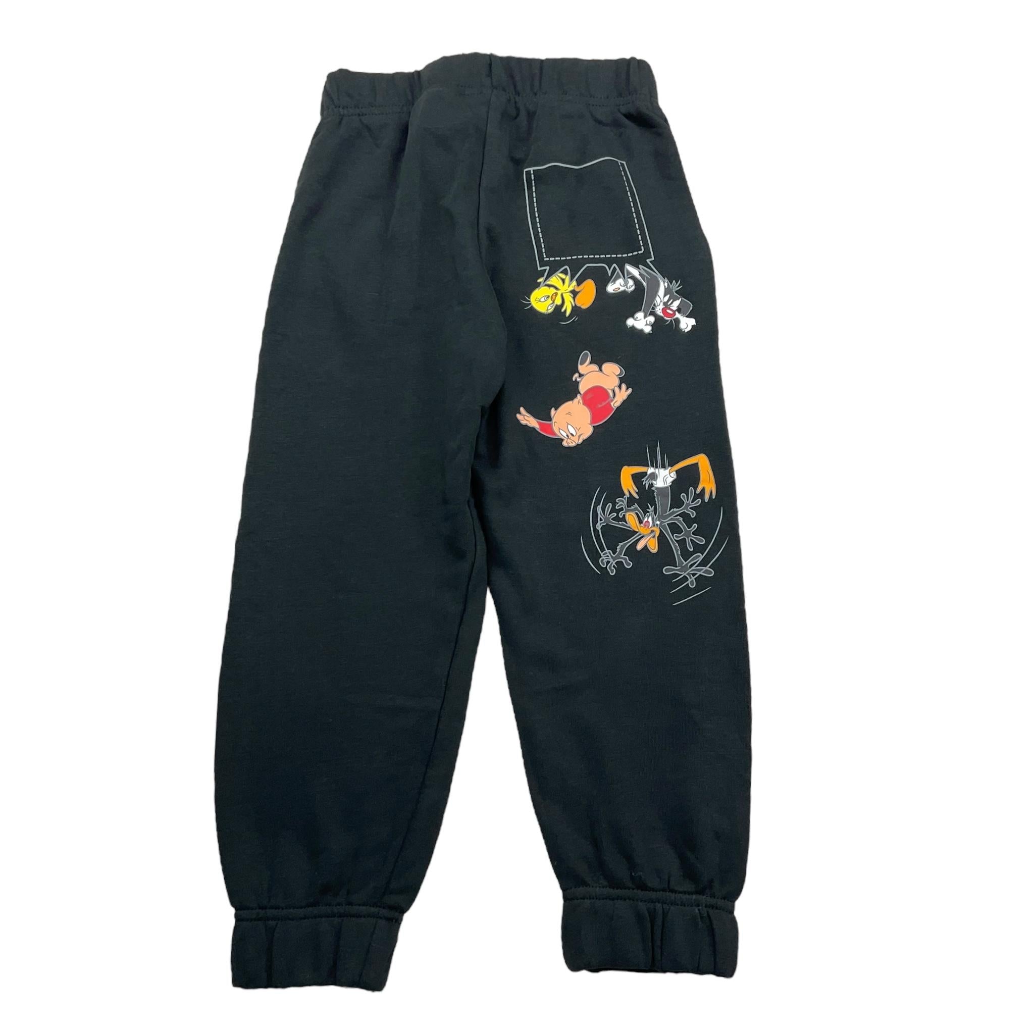 DIADORA pantalone tinta unita con stampa looney tunes Nero per Bambino 5021809500 NERO DIADORA 
