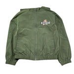 Moschino Giubbino Tinta Unita con Zip E Cappuccio per Bambino HUS05K VERDE MOSCHINO 