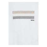 Boss T-Shirt Girocollo Tinta Unita con Stampe per Bambino J52035 BIANCO BOSS 