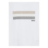 Boss T-Shirt Girocollo Tinta Unita con Stampe per Bambino J52035 BIANCO BOSS 