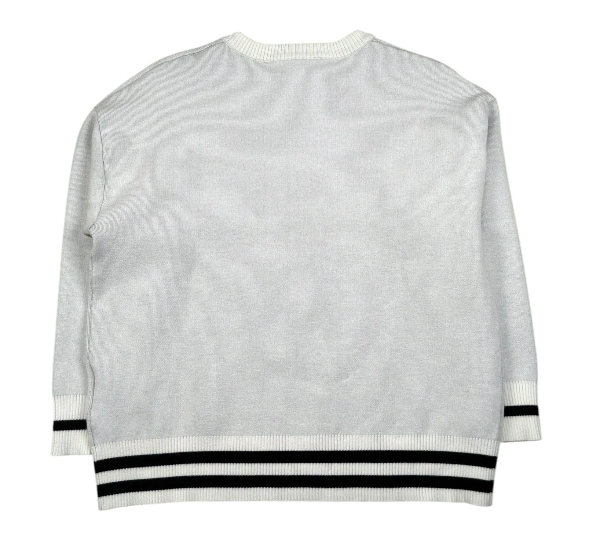 Just Cavalli Maglia Girocollo Tinta Unita con Stampa per Bambina JGP26180MA BIANCO JUST CAVALLI 