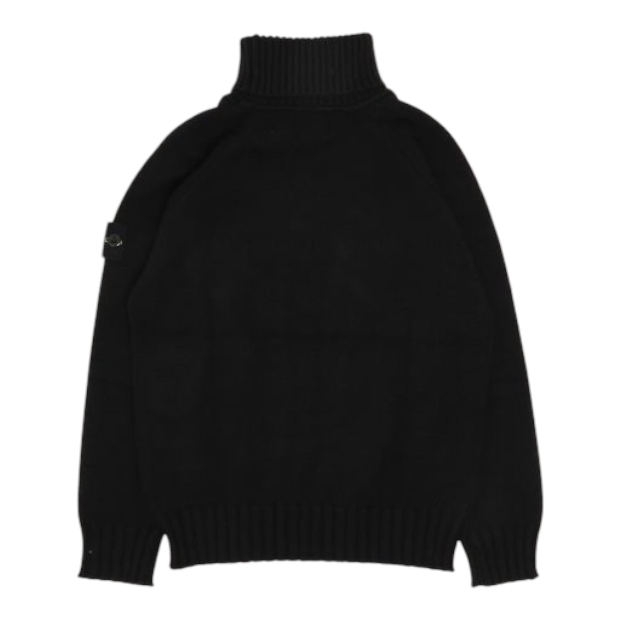 STONE ISLAND maglia collo alto tinta unita con logo Blu per Bambino 8116504A2 BLU STONE ISLAND 