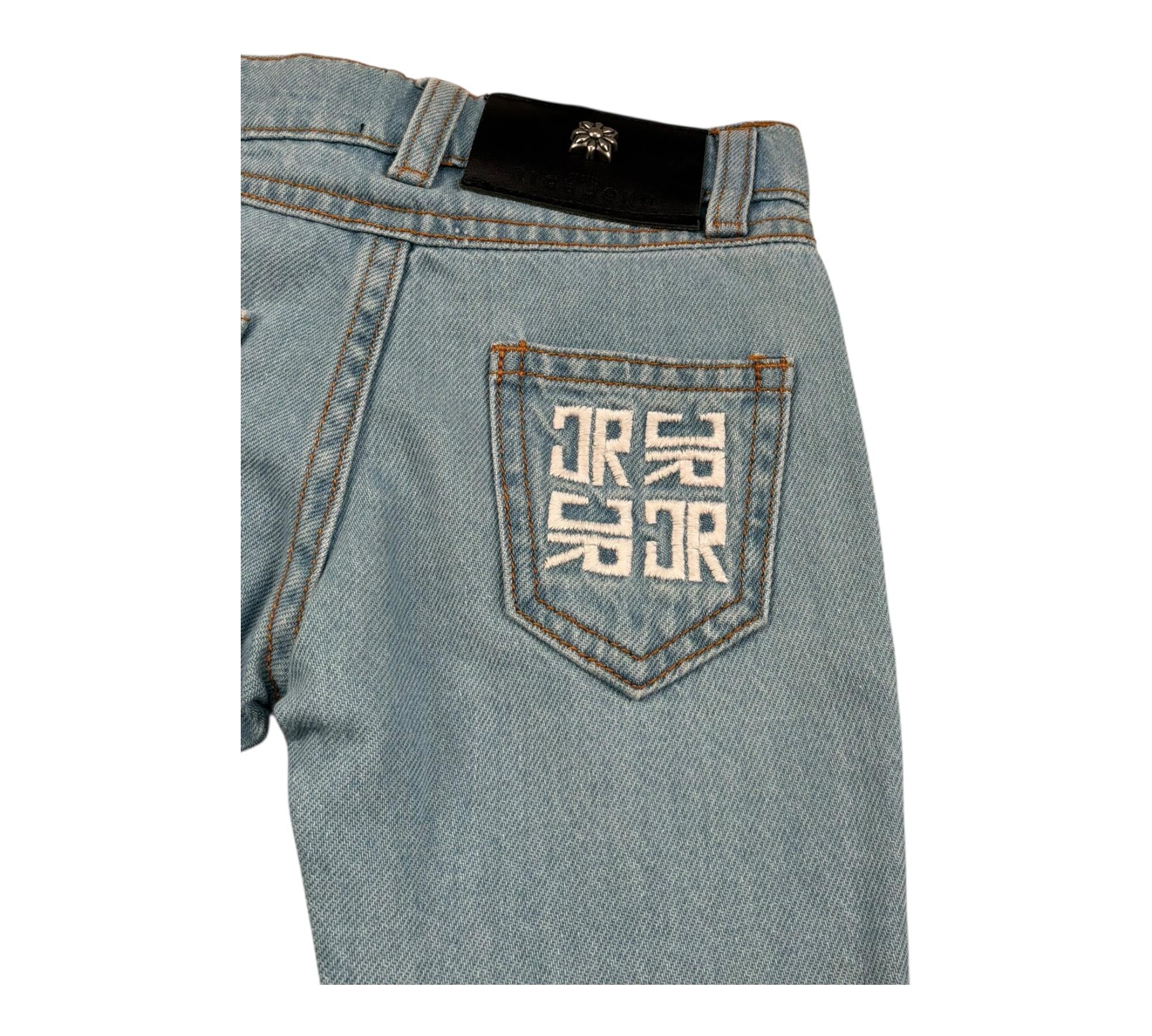 John Richmond Jeans Tinta Unita con Girovita Regolabile per Neonato RIP26024JE AZZURRO JOHN RICHMOND 