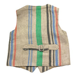 Daniele Alessandrini Gilet Tinta Unita con Fantasia A Righe per Bambino 1296B00300 BEIGE DANIELE ALESSANDRINI 