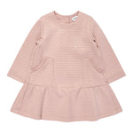 EMPORIO ARMANI abito manica lunga tinta unitacon loghi Rosa per Neonata 6DEA02 ROSA EMPORIO ARMANI 