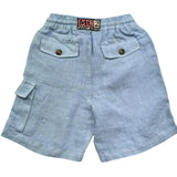 Saint Barth Bermuda Tinta Unita con Elastico In Vita per Bambino MARSEILLE AZZURRO SAINT BARTH 