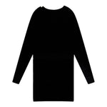 PINKO abito in maglia mezzo collo tinta unita con stampa in contrasto Nero per Bambina F4PIJGDR088 NERO PINKO 