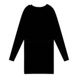 PINKO abito in maglia mezzo collo tinta unita con stampa in contrasto Nero per Bambina F4PIJGDR088 NERO PINKO 