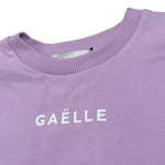 Gaelle Felpa Modello Crop tinta unita con Stampa Lilla per Bambina 2745FY00459 LILLA GAELLE 