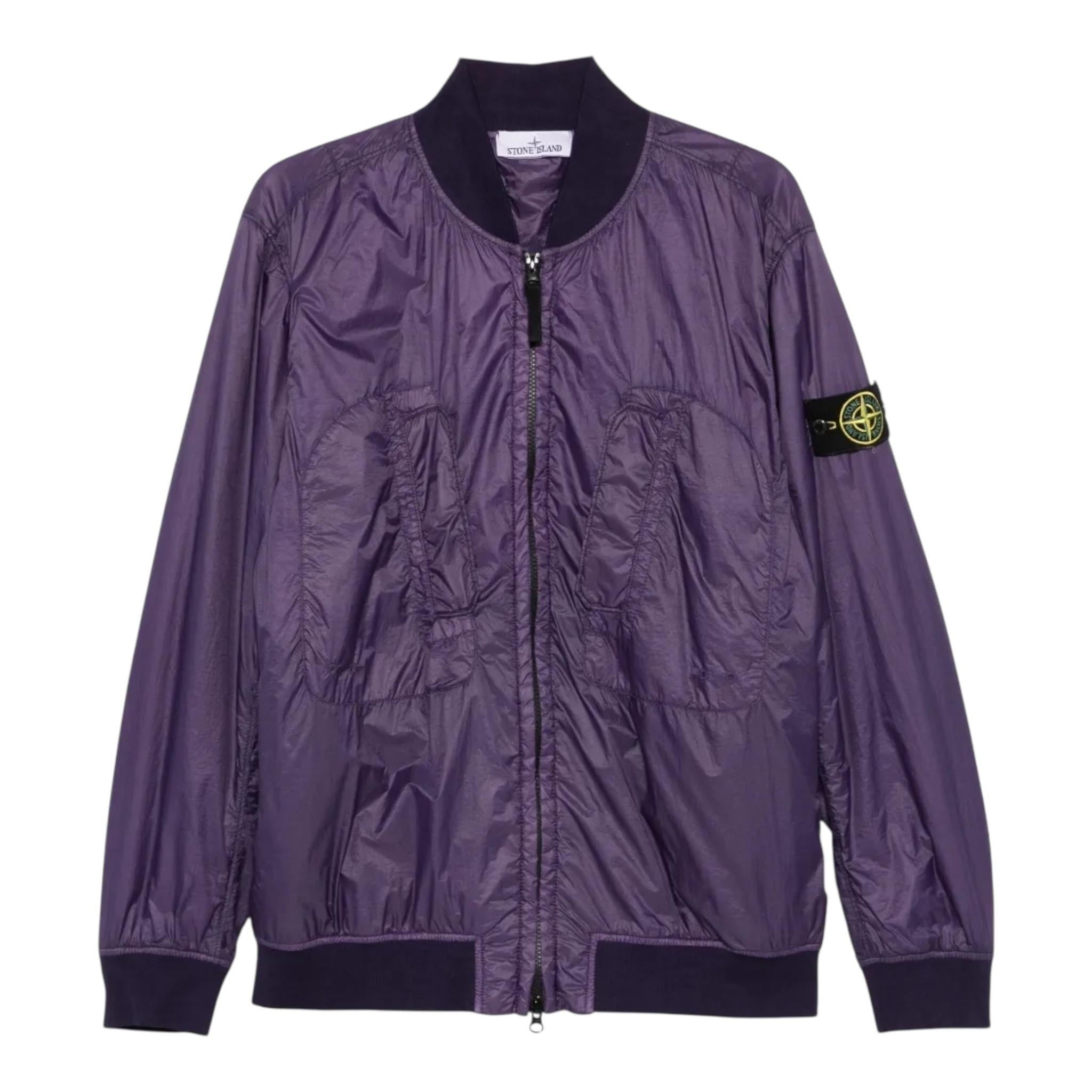 Stone Island Giubbino Tinta Unita con Zip per Bambino K1S164100003 VIOLA STONE ISLAND 