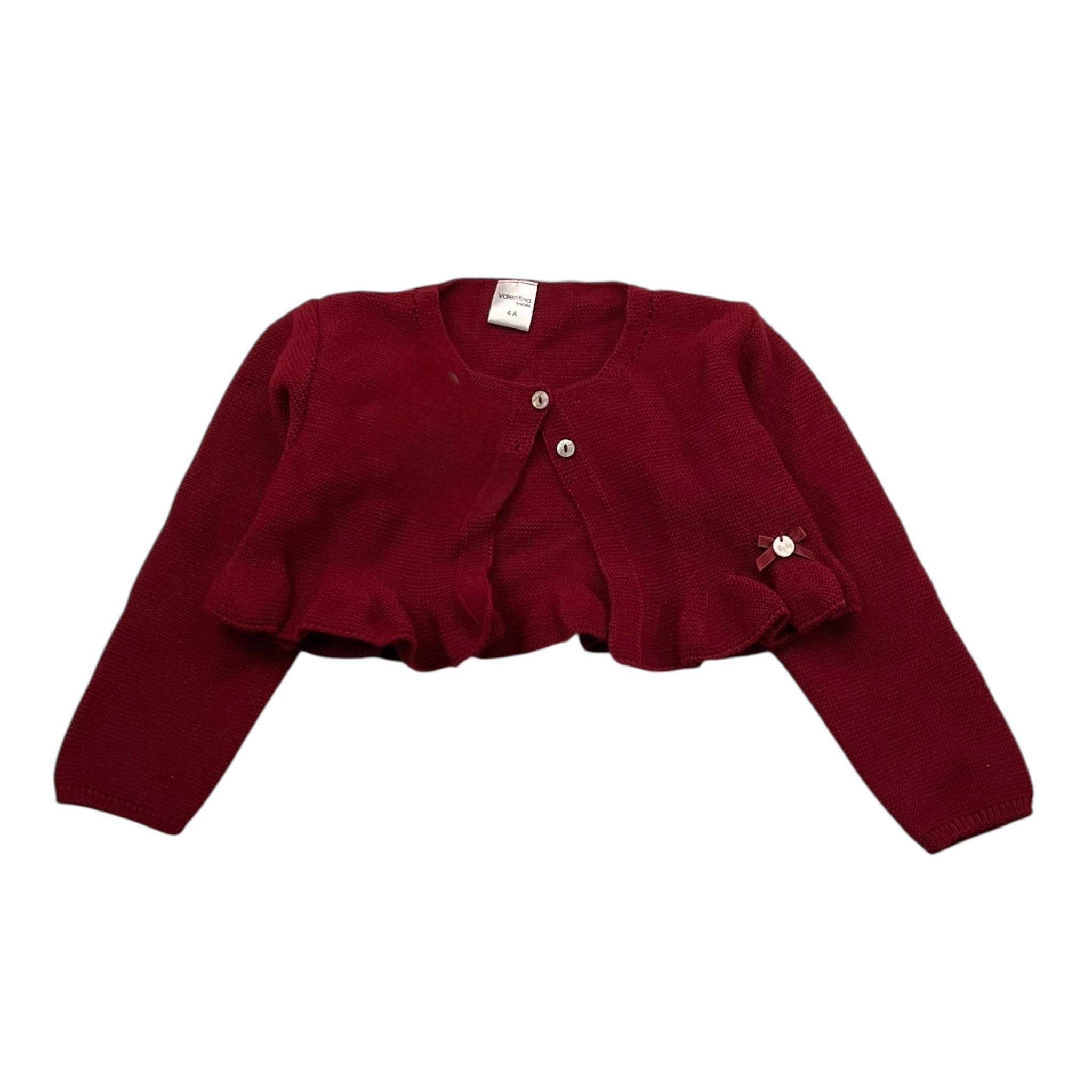 VALENTINA BEBES coprispalle tinta unita con bottoni Bordeaux per Neonata HOW60N BORDEAUX VALENTINA BEBES 