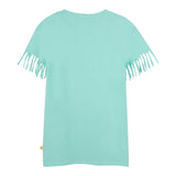 Billieblush Abito Tinta Unita con Paillettes per Bambina U20980 VERDE ACQUA BillIEBLUSH 