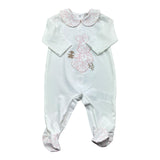 Le Bebe Tutina Manica Lunga Tinta Unita per Neonata LBG6284 BIANCO LE BEBE 