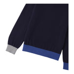 SARABANDA maglia girocollo tinta unita con profili in contrasto Blu per Bambino 0A500 BLU SARABANDA 