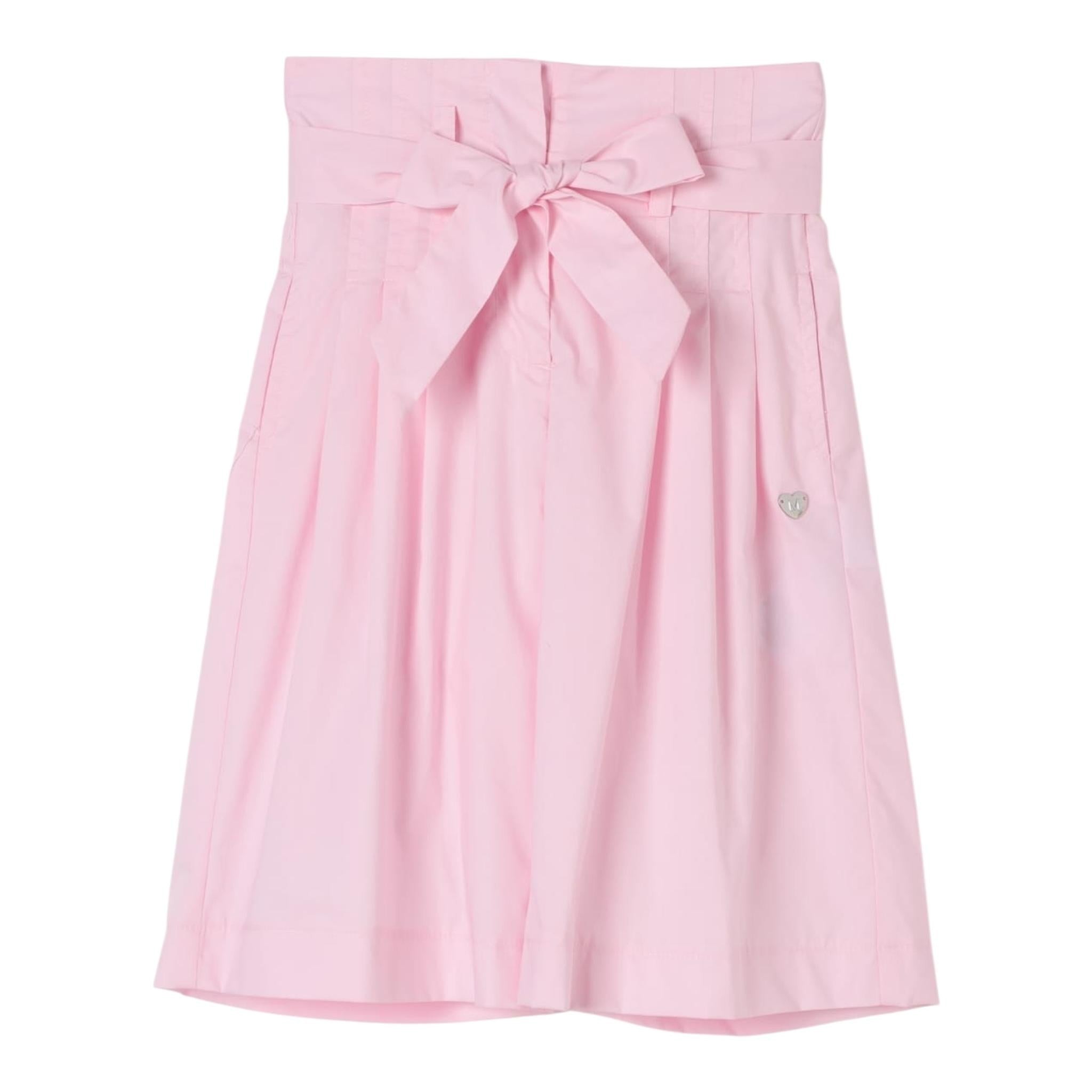 Monnalisa Pantalone Tinta Unita con Elastico In Vita per Bambina 17E404 ROSA MONNALISA 