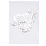 Guess T-Shirt Girocollo Tinta Unita con Stsmpa per Bambina J5RI35K6YW4 BIANCO GUESS 