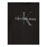 CALVIN KLEIN felpa tinta unita con cappuccio e stampa Nero per Bambina IG0IG02543 NERO CALVIN KLEIN 