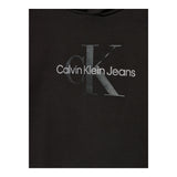 CALVIN KLEIN felpa tinta unita con cappuccio e stampa Nero per Bambina IG0IG02543 NERO CALVIN KLEIN 