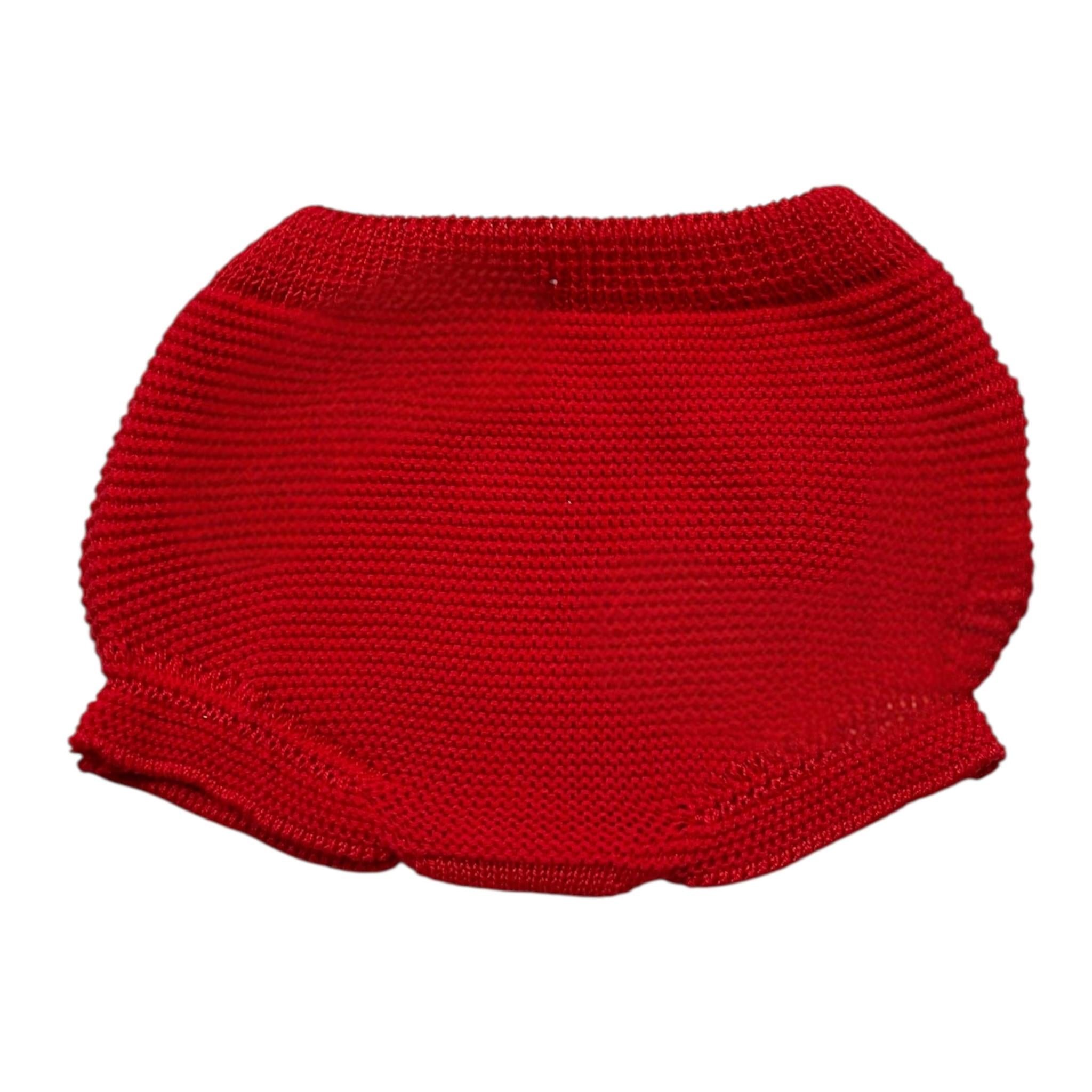 Juliana Completo 2 Pezzi Camicia-Coulotte Bicolore per Neonata J5183 BIANCO/ROSSO JULIANA 