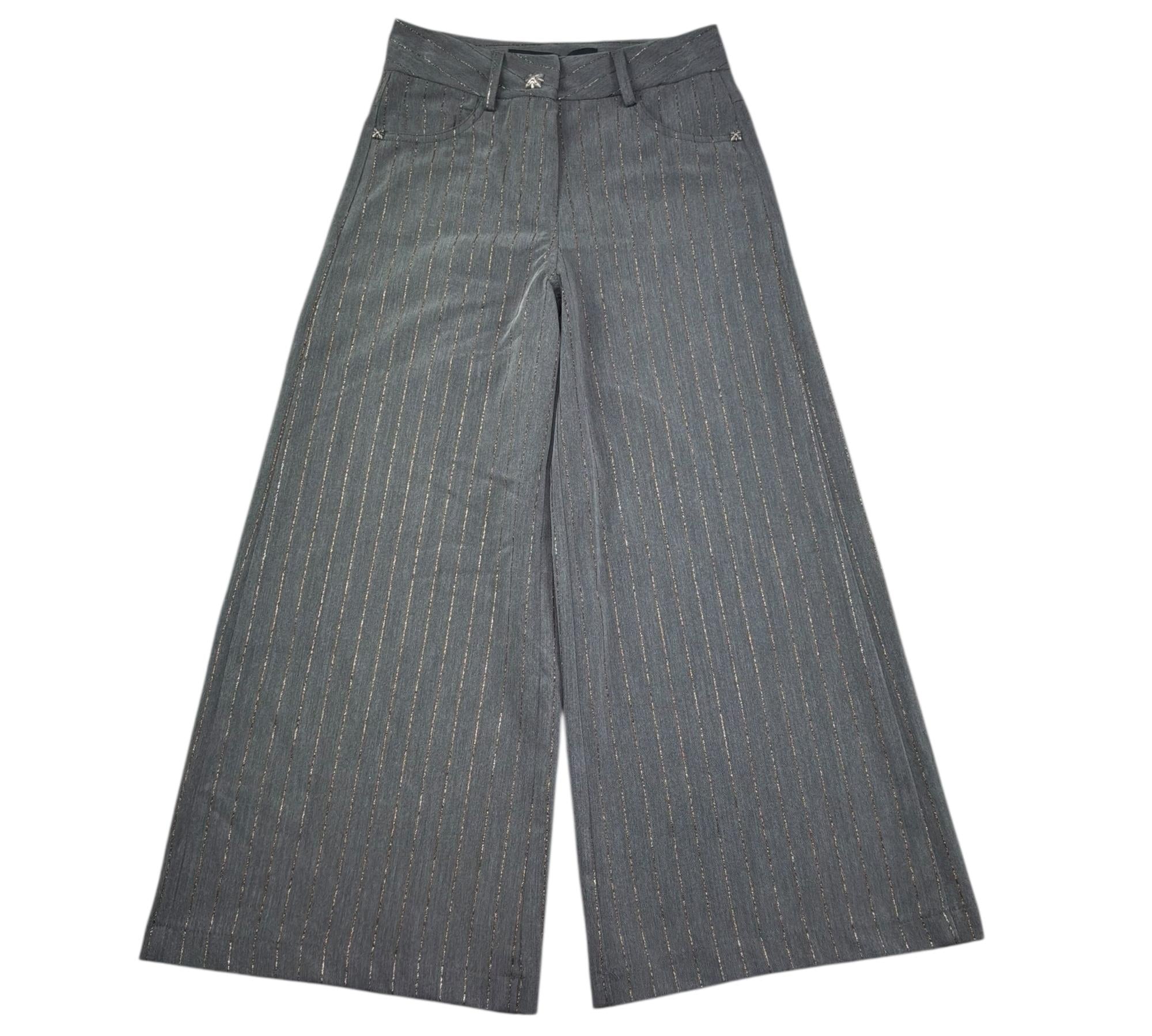 John Richmond Pantalone Modello Palazzo Tinta Unita per Bambina RGP26042PA GRIGIO JOHN RICHMOND 