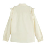 Scotch & Shrunk Camicia Tinta Unita con Ricami per Bambina 179329 AVORIO SCOTCH & SHRUNK 