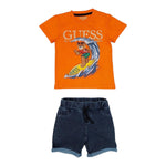 Guess Completo 2 Pezzi T-Shirt-Bermuda per Neonato I5GG15K8HM4 ARANCIONE GUESS 