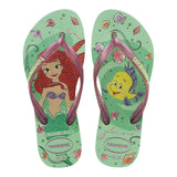 Havaianas Infradito Tinta Unita Con Fantasia La Sirenetta Verde Per Bambina