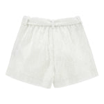 Monnalisa Short Tinta Unita con Paillettes per Bambina 71E406 BIANCO MONNALISA 