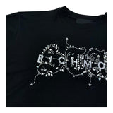 John Richmond T-Shirt Girocollo Tinta Unita con Brillantini per Bambina RGP26203TS NERO JOHN RICHMOND 