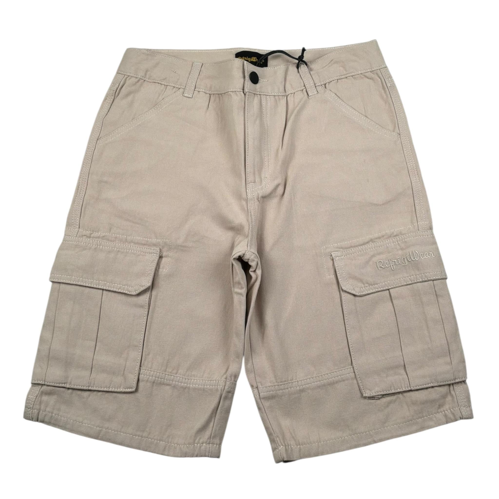 Refrigiwear Bermuda Tinta Unita con Tasconi per Bambino 145PRMJS25 BEIGE REFRIGIWEAR 