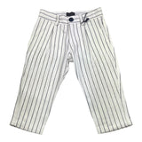 Fay Pantalone Tinta Unita Fantasia A Righe Bianco Per Bambino