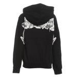 Disclaimer Felpa con Zip E Cappuccio Tinta Unita con Logo per Bambino 25EDBK58409 NERO DISCLAIMER 