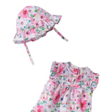 Mini Banda Completo 3 Pezzi Cappello-T-Shirt-Coulotte Bianco per Neonata 3B784XX BIANCO MINI BANDA 